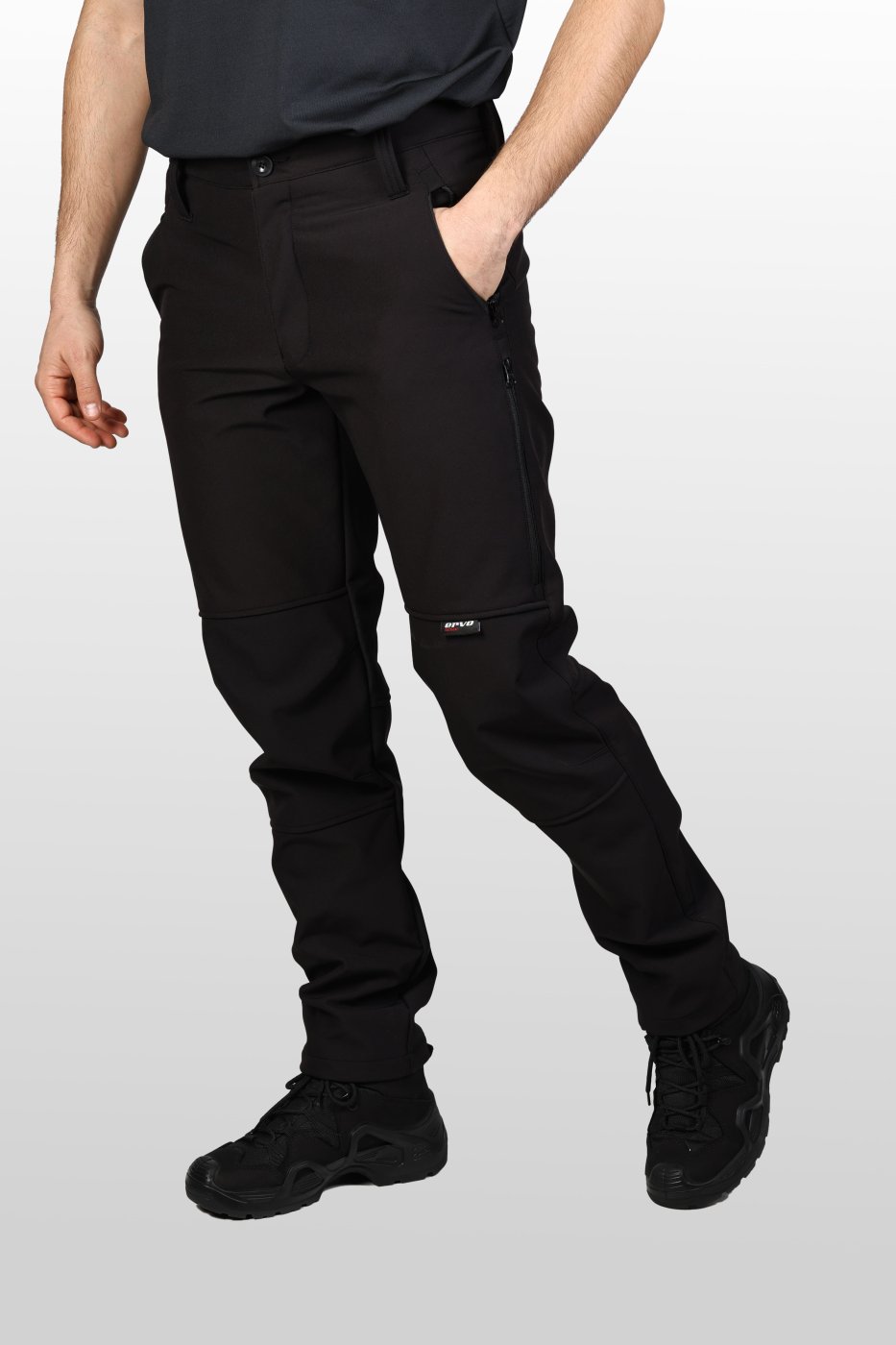 Softshell Su ve Rüzgar Geçirmez Pantolon Siyah